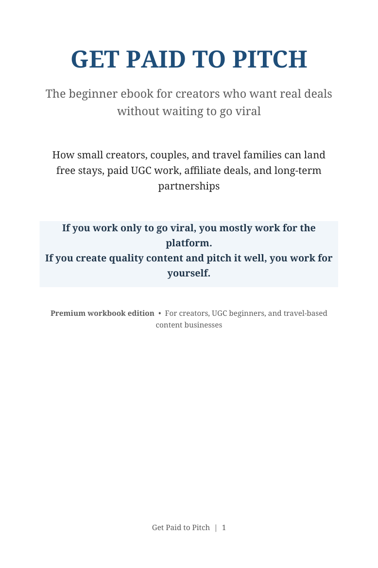 Cover of the Get Paid to Pitch ebook